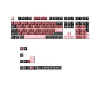 Junterone Juego de 125 teclas PBT de doble disparo para teclas de cereza para teclado mecánico MX para juegos, accesorios de repuesto tipo C