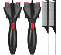 Junterone - Juego de peines de trenzas automáticas y de de rata, máquina de trenzar automática, herramientas de peluquería para mujer
