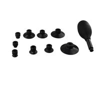 Junterone - Juego de ventosas de lente (8 en , con 9 ventosas intercambiables, fuerte succión, pluma de succión manual, extractor de lentes