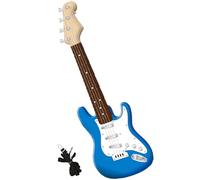 Junterone Juguete de Guitarra de 17 Pulgadas para NiñOs, Instrumentos Musicales de Guitarra EléCtrica de 4 Cuerdas para NiñOs, Juguete de Instrumento ElectróNico PortáTil,C
