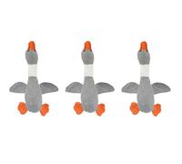 Junterone Juguete para Mascotas, Ganso, Perro, Masticable, Sonido, Rechinamiento, Limpiador de Dientes, Suministros para Mascotas, Perro, Gris