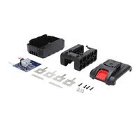 Junterone - Kit de carcasa de batería de iones de litio de 21 V, con accesorios de batería y placa de circuito para celda de batería 18650, accesorios para herramientas de potencia