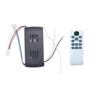 Junterone Kit de Control Remoto para Ventilador de Techo de 40 W, 6 Velocidades, Función de Temporización, Control Remoto de Repuesto para Ventiladores y Luces de Techo de CC.