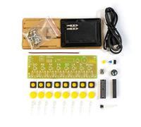 Junterone Kit de Piano Electrónico DIY 8 Teclas Nota Musical Circuito Impreso Práctica de Soldadura Conjunto Kit Electrónico DIY