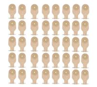 Junterone - Lote de 40 bolsas vacables de una sola pieza para colostomía ileostomía para cuidado de estomía (20 - 60 mm de colostomía con válvula de drenaje