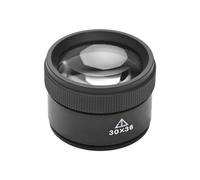 Junterone - Lupa de 30 x 36 mm para trabajo de precisión, lente óptica , lupa de reloj, lupa de moneda portátil