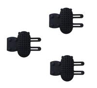 Junterone - Masaje de rascado para gatos, tabla de rascar para gatos, para mascotas, rascado de silicona, correa de pierna de mesa de juguete para gatos, color negro
