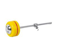 Junterone Mazo Batidor de Pedal de Tambor de 1 Pieza con Cabeza de Martillo de Tambor Partes de Instrumentos de PercusióN Martillo de Tambor de Metal de Fieltro Amarillo