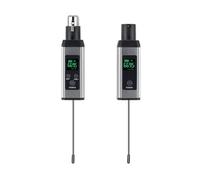 Junterone Micrófono inalámbrico convertidor transmisor receptor Xlr micrófono inalámbrico para micrófono dinámico fácil de instalar