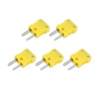 Junterone Mini conector de termopar tipo K, adaptador de enchufe macho, alta temperatura 120 ℃ (248 ℉) para sensores de termopar