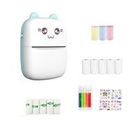 Junterone Mini Impresora Térmica Portátil Sin Tinta Térmica Sin BT 203 Dpi Impresión De Etiquetas Foto Memo Pregunta