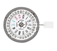 Junterone Movimiento de Reloj de Cuarzo para Relojes, Accesorio de ReparacióN de Reloj de Pulsera con Fecha de Movimiento de Cuarzo (Calendario Doble NH36)