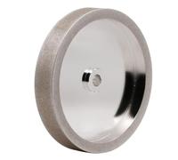 Junterone Muela Abrasiva CBN de 6 Pulgadas, Grano 180, Orificio de 1/2 Pulgada, 1 Pulgada de, para Tipo de Amoladoras de Banco de 6 Pulgadas para Afilar