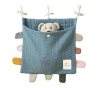 Junterone - Organizador lateral de cama, bolsa de almacenamiento de cama, de algodón, bolsa de almacenamiento , bolsa colgante para ropa de pañales, G