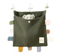 Junterone - Organizador lateral de cama, bolsa de almacenamiento de cama, de algodón, bolsa de almacenamiento , bolsa colgante para ropa de pañales para H
