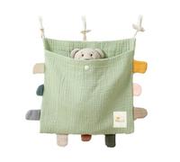Junterone - Organizador lateral de cama, bolsa de almacenamiento de cama, de algodón, bolsa de almacenamiento , bolsa colgante para ropa de pañales, F