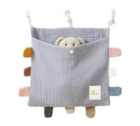 Junterone - Organizador lateral de cama, bolsa de almacenamiento para cama de algodón, bolsa de almacenamiento , bolsa colgante para ropa de pañales para .C