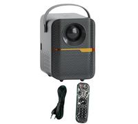 Junterone P10 Smart 4K WiFi portátil 1080P Home Cinema Vídeo LED Bluetooth Mini Proyector Android 10 Proyector Enchufe UE (Negro)