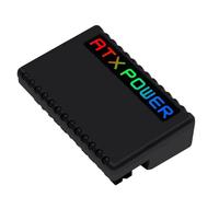 Junterone PH324 ATX 24 90 grados Adaptador de enchufe de alimentación RGB ATX 24 90 grados Conector de alimentación para ordenador de sobremesa DIY Alimentación A