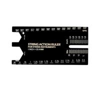 Junterone Regla de Medición de Acción de Cuerdas de Guitarra Herramienta de Aleación de Aluminio para Instrumentos de Cuerdas de Guitarra Acústica y Bajo Eléctrico
