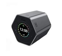 Junterone - Reloj digital con temporizador magnético para cocina, diseño hexagonal, para estudiar la cocina, ejercicio fácil de usar, magnético