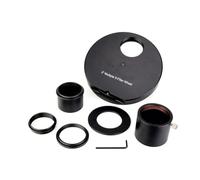 Junterone Rueda de Filtro de Telescopio Filtro Metálico 5 Posiciones para Ócular Telescopio para Telescopios Astronómicos 2 Pulgadas