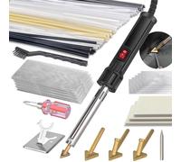 Junterone Soldador de PláStico de 150 W, Kit de Soldadura de PláStico, Puntas de Soldadura Kit de Soldador PláStico para Bricolaje, Reparaciones Kayak Parachoques Enchufe de la UE