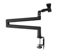 Junterone Soporte de micrófono de escritorio, soporte extensible en puerta de carga en