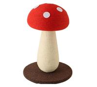 Junterone Tabla Rascadora para Gatos con Forma de, Columna de Agarre Vertical de Sisal para Gatos, Sombrilla Roja, de Escalada para Gatos, Juguete para Gatos