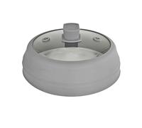 Junterone - Tapa antisalpicaduras para microondas y tapa de cristal para microondas para alimentos, tapa plegable para placa de microondas de 9 pulgadas y 23 cm