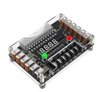 Junterone - Tarjeta de derivación de alimentación ATX y kit de carcasa con voltaje de salida 3,3 V, 5 V, 12 V, -12 V y 12 puertos USB, salida máxima 3 A