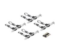 Junterone Tarjeta Mini PCI Express de 8 Puertos Serie RS232 COMDB9 Tarjeta Controladora de MáQuina de Control Industrial de Puerto MúLtiple Serie