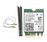 Junterone - Tarjeta WiFi AX210NGW WIFI6E 5374Mbps Tri-Band 2.4G/5G/6G Bluetooth 5.2 sin -MIMO con kit de antena 8DB