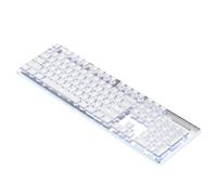 Junterone teclado mecánico con cable LED teclado silencioso teclado impermeable antideslizante 104 teclas teclados D