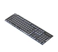 Junterone teclado mecánico con cable LED teclado silencioso teclado impermeable antideslizante 104 teclas teclados E