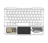 Junterone Teclado sin Teclado Táctil Recargable Teclados Bluetooth para Teléfono PC Tableta