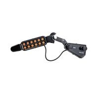 Junterone Transductor Magnético Sensor de Agujero de Sonido Guitarra Acústica P-011 de 12 Agujeros con Cable de Audio Controlador de Volumen de Tono