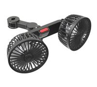 Junterone Ventilador de Coche, Ventilador de Refrigeración USB para Asiento Trasero, Ventilador USB Portátil Giratorio Fuerte Ventilador de Coche Eléctrico con Pinza Ajustable