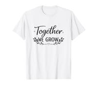 Juntos Crecemos Amistad Inspiradora Trabajo en Equipo Camiseta