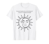 Juntos En Contraste Ese Es El Día De La Amistad Mejor Amigo BFF Camiseta