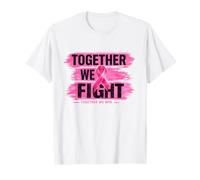Juntos luchamos contra el cáncer de Mama Pink Ribbon Camiseta