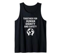 Juntos por la dignidad Humana y la Seguridad | Regalo del Día de los Derechos Humanos Camiseta sin Mangas