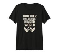 Juntos por un Mundo más Seguro y Amable | Regalo del Día de los Voluntarios Camiseta Premium