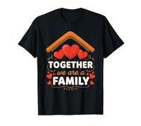 Juntos Somos una Familia Navidad Coincidencia Familiar Reunión Camiseta