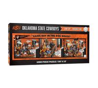 JUNTUDEFAN NCAA OKLAHOMA Estado Da del juego de los Cowboys en la casa de perros 1000pc rompecabezas
