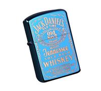 junweideyi Encendedor de Estilo Chino de Los Regalos, Reemplazable para Zippo (Solo Carcasa), Tamaño de Inserto Compatible 3,6cm * 1,2cm * 5cm, Carcasa del Encendedor (Azul)