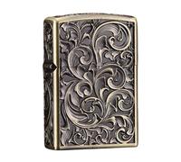 junweideyi Encendedor de regalo de estilo chino, reemplazable para Zippo (solo funda), tamaño de inserto compatible: 3,6 cm x 1,2 cm x 5 cm, carcasa más ligera (estilo 5)