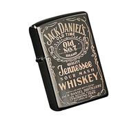 junweideyi Mechero de estilo chino de regalo, reemplazable para Zippo (solo funda), tamaño de inserción compatible 3,6 x 1,2 x 5 cm, carcasa para encendedor (negro)