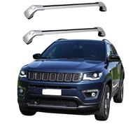 JUNYEW (1 par) Baca de Coche Coche Barras de Techo para Jeep Compass 2017 2018 2019 2020 2021 2022 2023 Aluminio,O