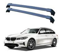 JUNYEW 2 Piezas Barras de Techo Portaequipajes Barras Transversales Aluminio para BMW 3-Series 5-Door Estate,2020+ G21,Barras Portaequipajes,para Equipaje de Carga Kayak Bicicletas Canoa,A